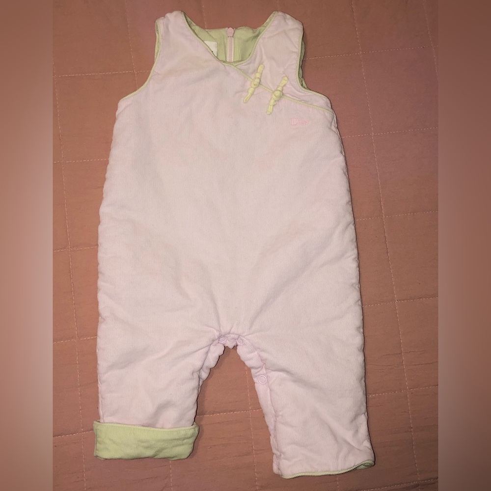 🌷BABY DIOR🌷CHRISTIAN DIOR🌷Pastel Corduroy Overall Jumper Romper🌷6 MONTHS🌷